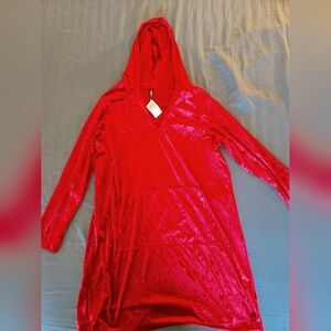 NWT Torrid Velour Tunic Hoodie